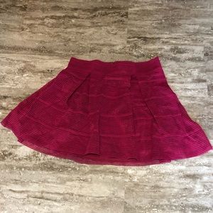 Torrid magenta textured A-line skirt